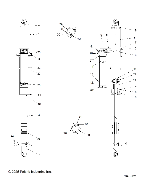 SUSPENSION, REAR SHOCK INTERNAL - Z25R4E2KA4/B4  (C750195)