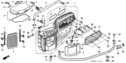 2005 Honda ARX1200N2 Watercraft Parts Finder Diagrams | Tom Wood