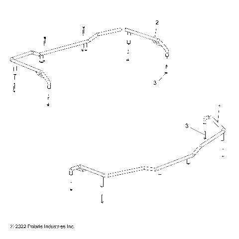 BODY, FRONT AND REAR RACK EXTENDERS - A22SJS57CL/EL (102291))