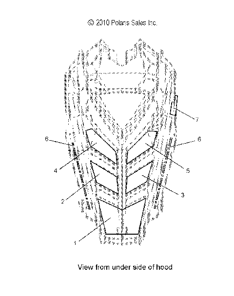 BODY, HOOD FOAM/FIBER - S12BS8/BC8 ALL OPTIONS (49SNOWHOODSCFL11RUSH)