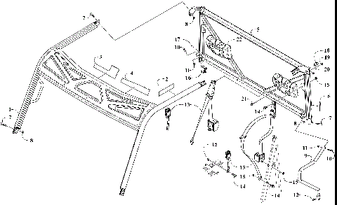ROPS AND SEAT BELT ASSEMBLY [302907]