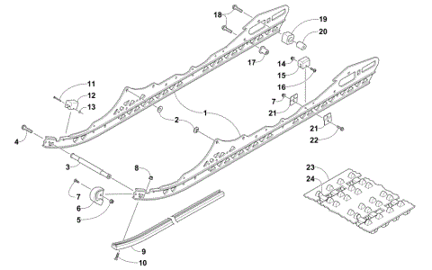 SLIDE RAIL AND TRACK ASSEMBLY (Early Build)