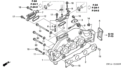 EXHAUST MANIFOLD         ('02-'03)
