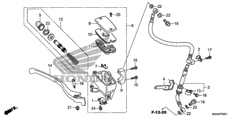 FRONT BRAKE MASTER       CYLINDER (2)