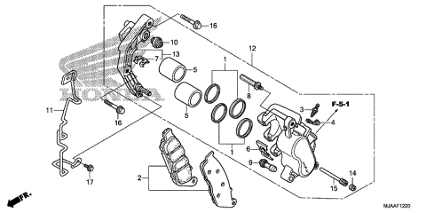FRONT BRAKE CALIPER (3)
