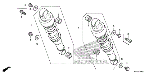 REAR SHOCK ABSORBER (3)
