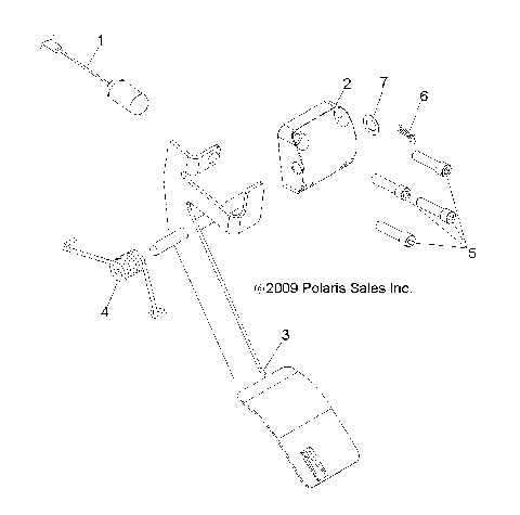 ENGINE, THROTTLE PEDAL - R10RH45AG/AH/AR (49RGRTHROTTLE10)