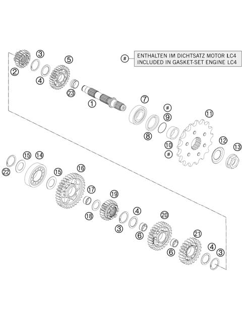 TRANSMISSION II - COUNTERSHAFT     