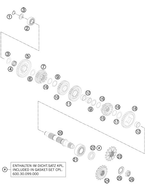 TRANSMISSION II - COUNTER SHAF     