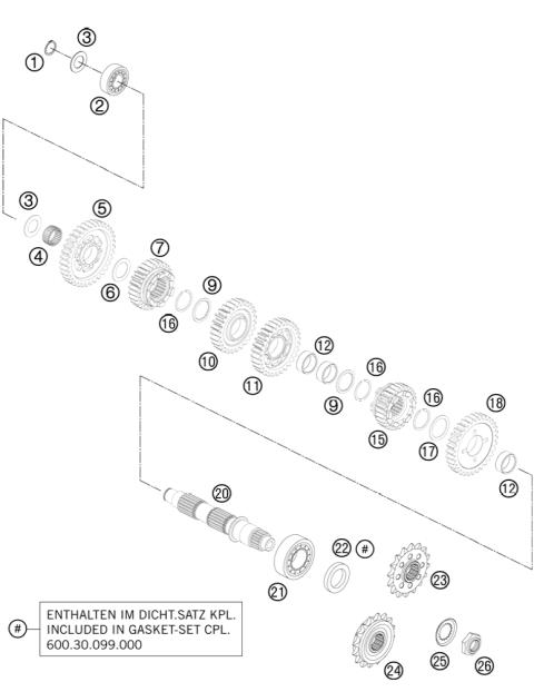 TRANSMISSION II - COUNTER SHAF     