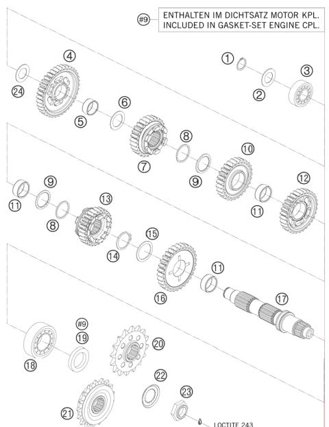TRANSMISSION II - COUNTERSHAFT     