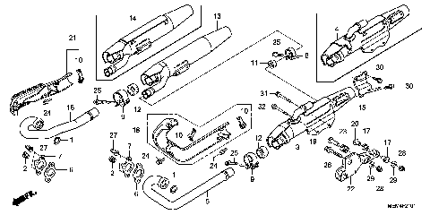 EXHAUST MUFFLER ('08-)