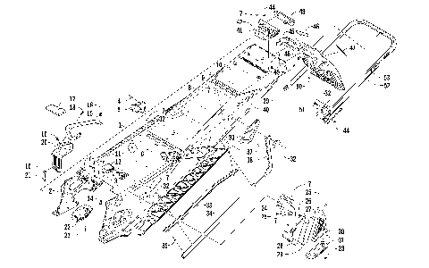 TUNNEL, REAR BUMPER, AND SNOWFLAP ASSEMBLY [95674]