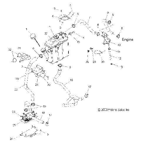 ENGINE, OIL COOLING SYSTEM - S09PU7ES/EE (49SNOWOILBOTTLE09WIDE)