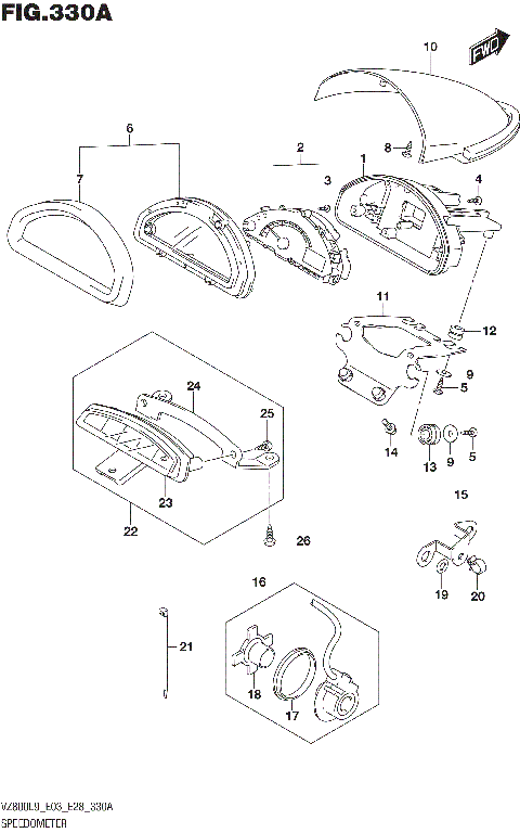 SPEEDOMETER (VZ800L9 E03)