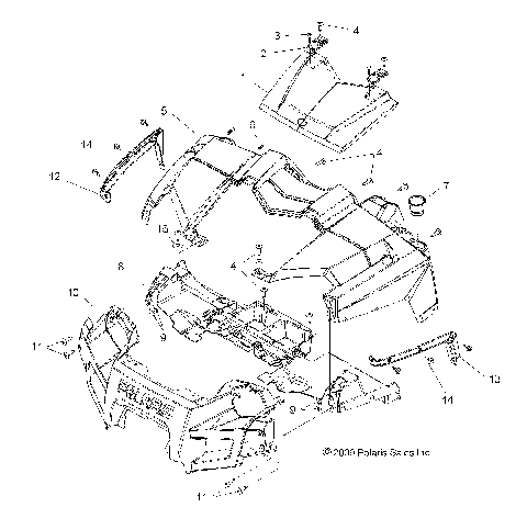 BODY, HOOD and FRONT FASCIA - R15RAA76AA/AJ (49RGRLATCH108006X6)
