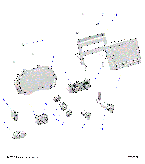 ELECTRICAL, DASH INSTRUMENTS - R25RSY99AF/BF/AK/BK/AS/BS/AL/BL/AP/BP/A9/B9 (C730809)