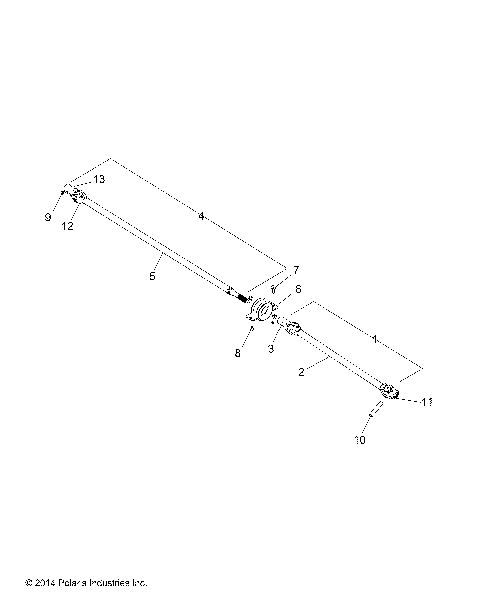 DRIVE TRAIN, FRONT PROP SHAFT - R16RNA57A1/A9/A4/E57AH (49RGRSHAFTPROP15570MC)
