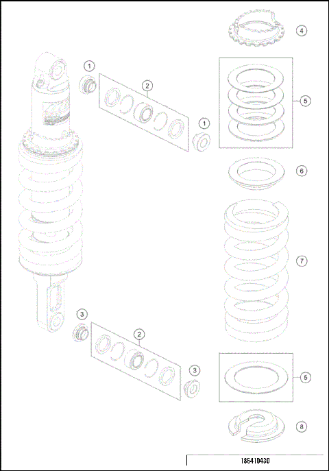 SHOCK ABSORBER DISASSEMBLED