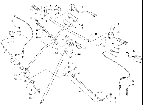 STEERING POST AND TIE ROD ASSEMBLY [107425]