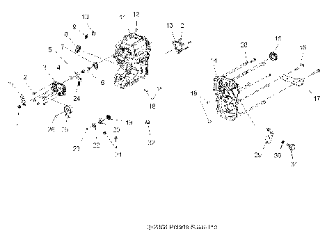DRIVE TRAIN, MAIN GEARCASE - A09MN76AX/AZ (49ATVGEARCASE09SP800EFI)