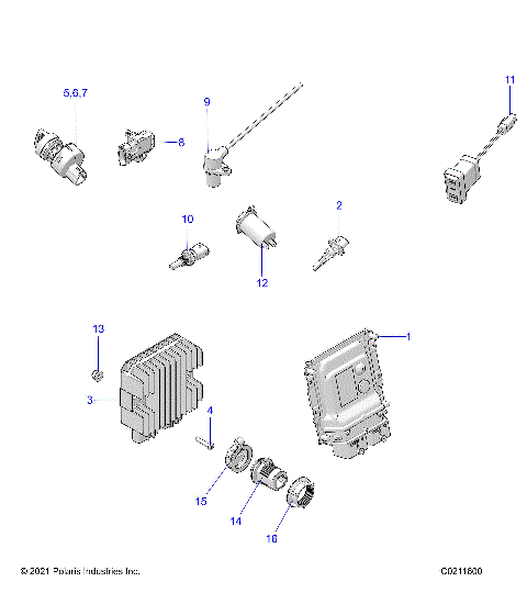ELECTRICAL, SWITCHES, SENSORS, ECU and CONTROL MODULES - A24SXZ95AR (C0211600)