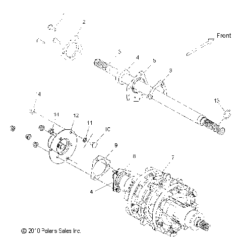 DRIVE TRAIN, JACKSHAFT and DRIVESHAFT - S12CN8/CY8 ALL OPTIONS (49SNOWDRIVETRAIN11800PRMK)