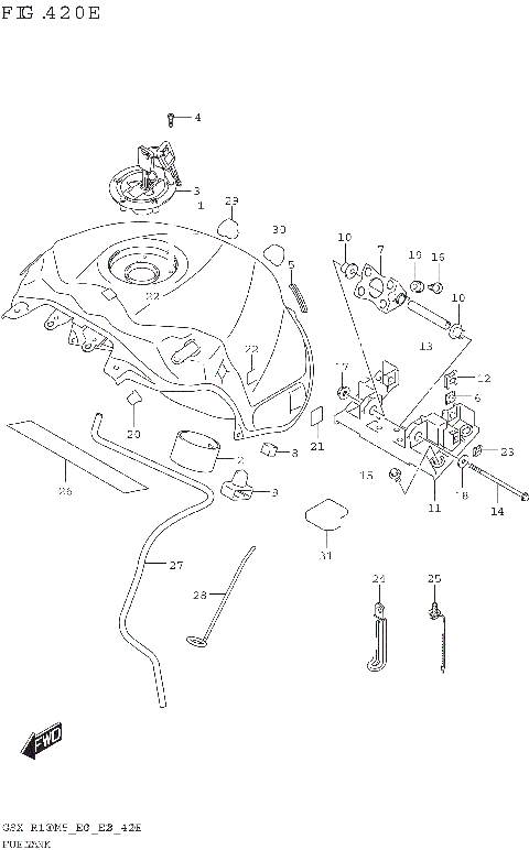 FUEL TANK ((GSX-R1000A,GSX-R1000RA):(E33))