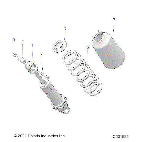 SUSPENSION, SHOCK, FRONT TRACK - S24CEA5TSL (C601822)