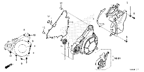 GENERATOR COVER@LEFT REAR