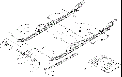 SLIDE RAIL AND TRACK ASSEMBLY [107231]