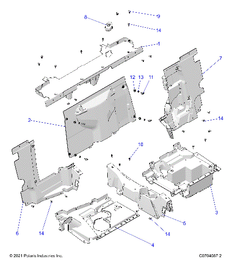 BODY, REAR CLOSEOFF - Z25NMF99A4/A5/B4/B5 (C0704087-2)