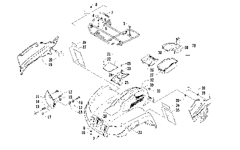 FRONT RACK, BODY PANEL, AND HEADLIGHT ASSEMBLIES [92388]