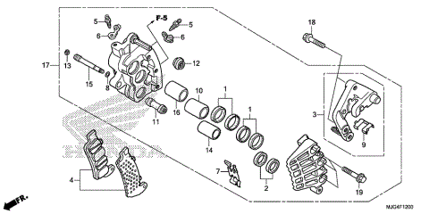 RIGHT FRONT BRAKE CALIPER