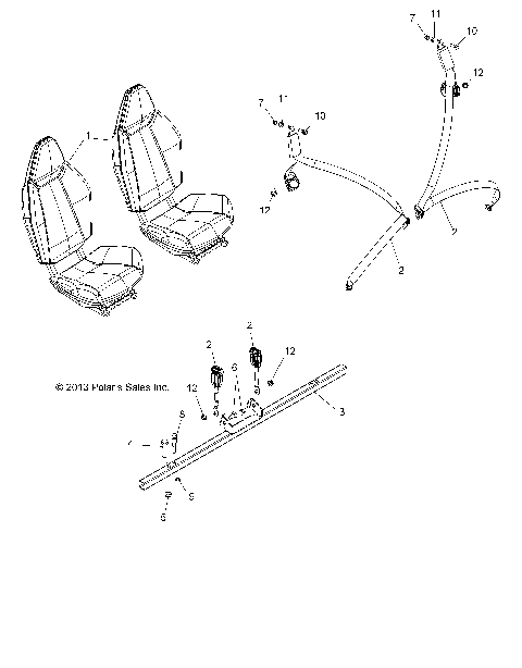 BODY, SEAT MOUNTING and BELTS - Z14VE76FX/FI (49RGRSEATMTG14RZR8SI)