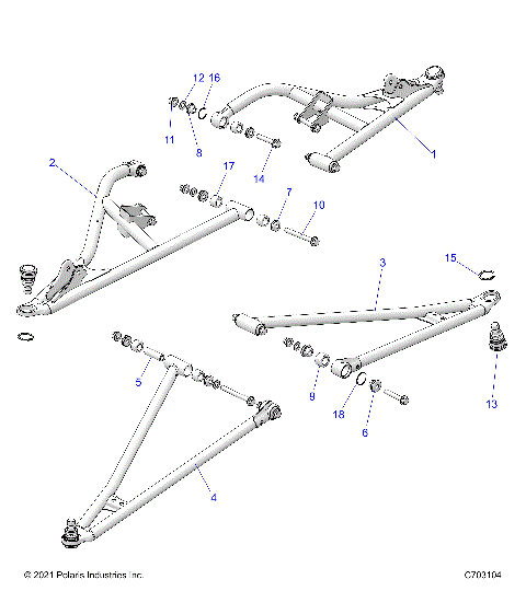 SUSPENSION, FRONT CONTROL ARMS - Z25NMF99A4/A5/B4/B5 (C703104)