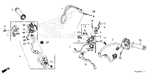 HANDLE LEVER@SWITCH@CABLE
