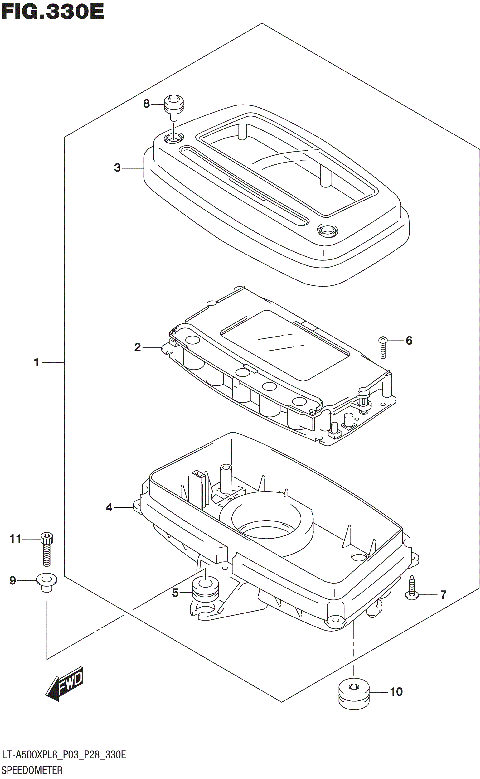 SPEEDOMETER (LT-A500XPBL8 P28)