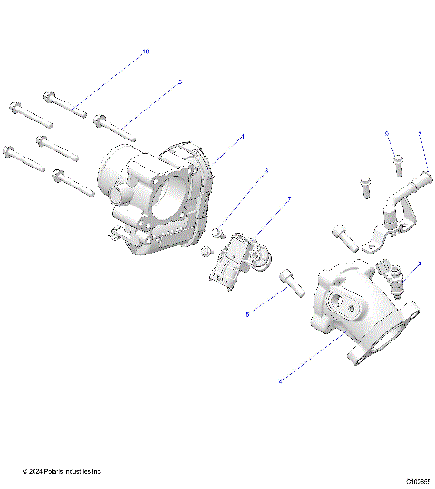 ENGINE, THROTTLE BODY and FUEL RAIL - A25SKE57C1/CK/E1/EK (C102655)