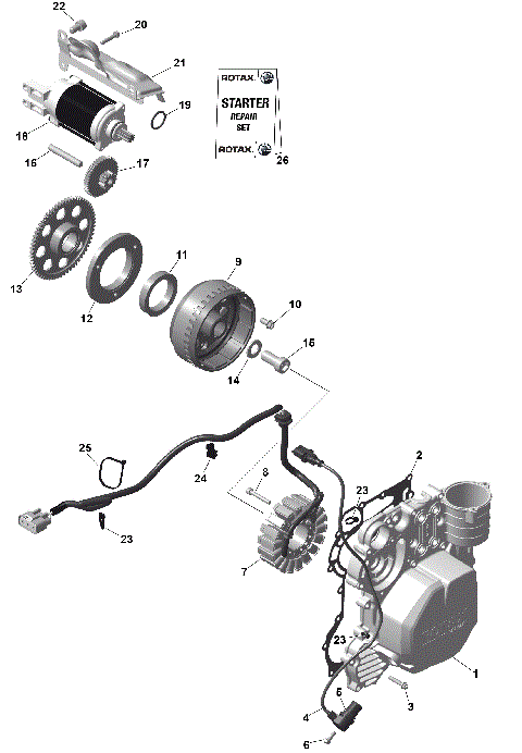 01- ROTAX - Magneto and Electric Starter