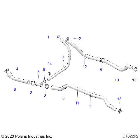 ENGINE, COOLING SYSTEM, HOSES - A26SHY57AL/AS (C102292)