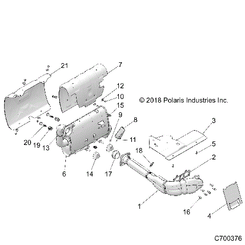 ENGINE, EXHAUST SYSTEM - Z19VBE99F2/S99C2/CM (C700376)
