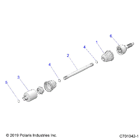 DRIVE TRAIN, HALF SHAFT, REAR - Z21CHA57A2/K2/E57AK (C701042-1)