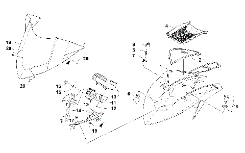WINDSHIELD AND INSTRUMENTS ASSEMBLIES [98868]