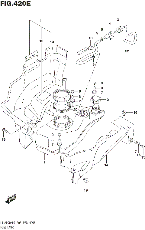 FUEL TANK (LT-A500XPL9 P28)