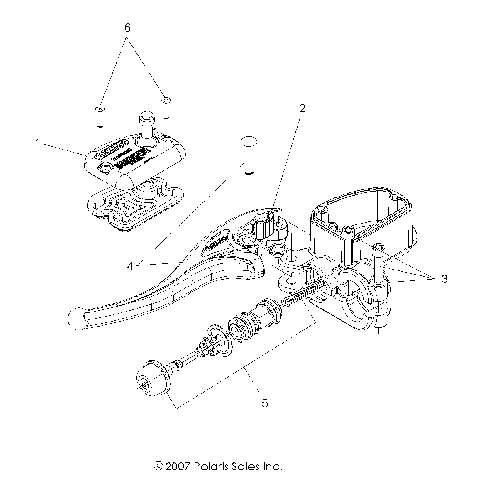 BRAKES, FRONT BRAKE LEVER and MASTER CYLINDER - A10NA32AA (49ATVMCLH08SCRAM)