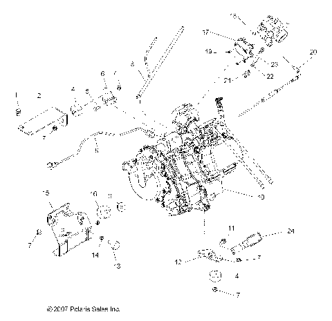 ENGINE, MOUNTING - R08RH68 ALL OPTIONS (49RGRENGINEMTG086X6)