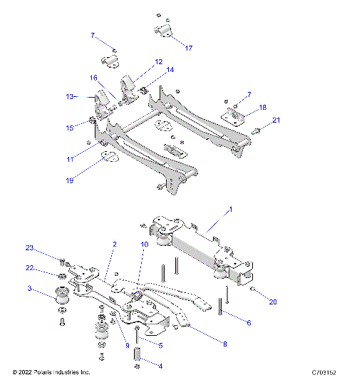 BODY, SEAT MOUNTING, DRIVER - Z23RGD2KAJ/AK/BJ/BK (C703152)