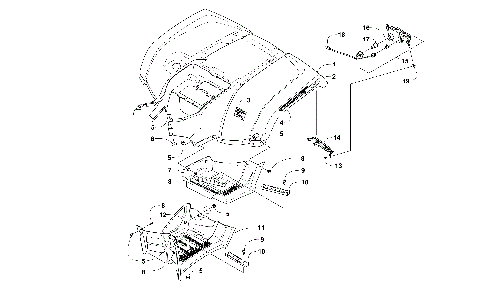 REAR BODY PANEL AND FOOTWLL ASSEMBLIES [300949]
