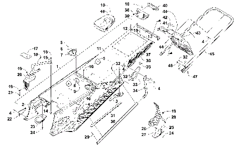 TUNNEL, REAR BUMPER, AND SNOWFLAP ASSEMBLY [101896]